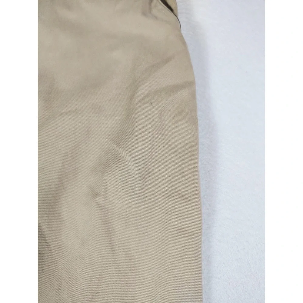 Vintage Polo Ralph Lauren Pants Mens 42 Beige Cotton Chino Flat Front Casual